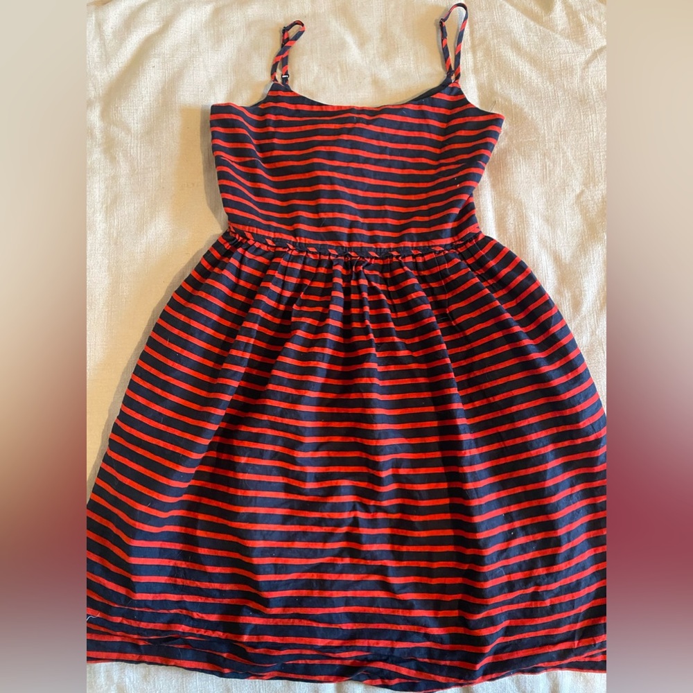 J Crew striped mini dress